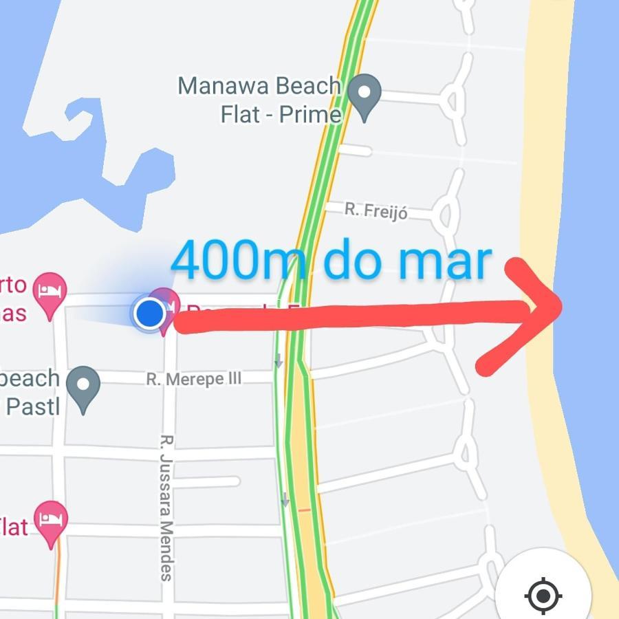 Studio A Completo 400M Da Praia Lägenhet Pôrto das Galinhas Exteriör bild